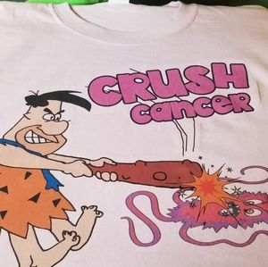 Crush Cancer Flintstones shirt